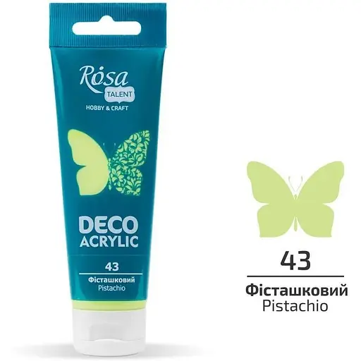 Акрил для декору Фісташковий (43) матовий 75 мл Rosa Talent - фото 1