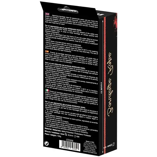 Мотузка для BDSM Mai Bondage Rope Red - фото 4