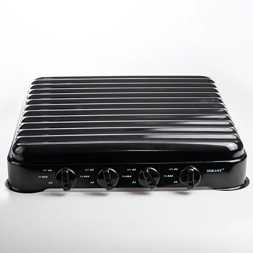 Газова плита настільна Sokany SK-6004-Black 4 конфорки Чорний - фото 5