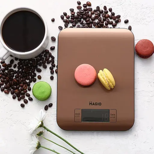 Электронные весы для взвешивания продуктов Magio MG-798 с LCD дисплеем сенсорные весы для дома до 5кг. - фото 4