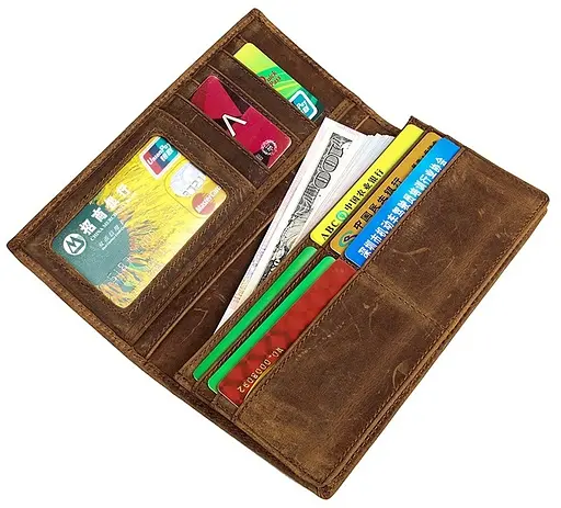Чоловічий шкіряний гаманець Vintage 9x19 см acs0015242 - фото 7