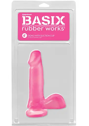 Фалоімітатор Basix SC Dong 15 см рожевий - фото 2