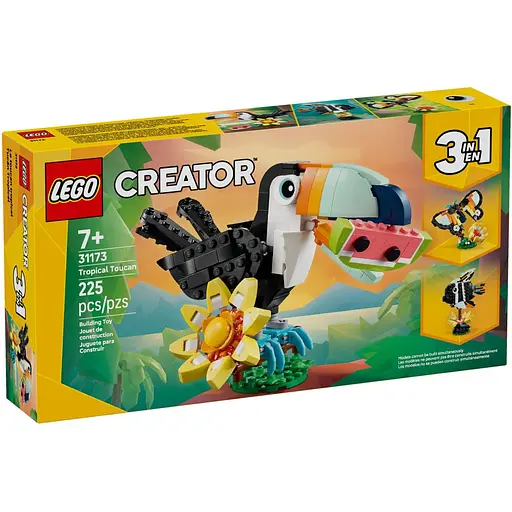 Конструктор LEGO Creator Дикі тварини: тропічний тукан 225 деталей (31173)