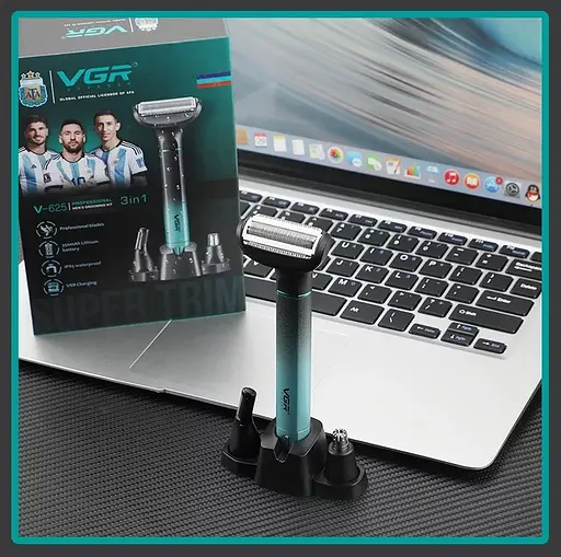 Мужской триммер VGR V-625 с насадками - фото 3