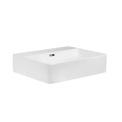 Умивальник Qtap Nando LT підвісний прямокутний 500x420x120 мм White + донний клапан PU02O, Білий - фото 4