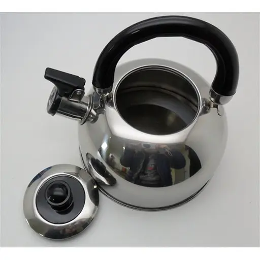 Якісний металевий чайник зі свистком з нержавіючої сталі для газової плити А-Плюс чайник нержавійка - фото 3
