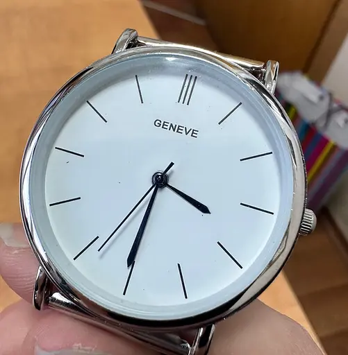 Годинник Geneva Steel Silver УЦЕНКА - фото 2