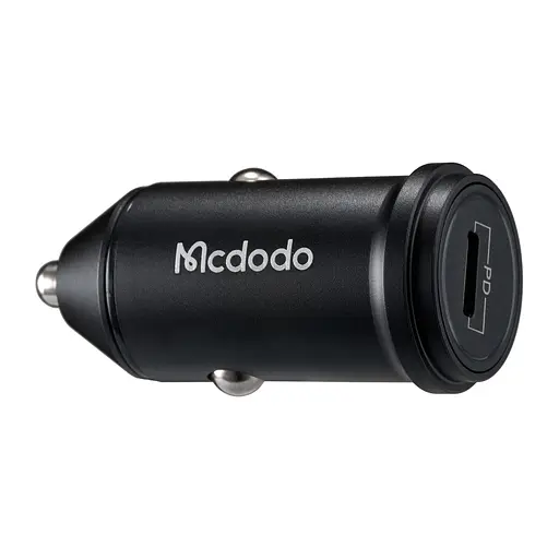 Автомобільний зарядний пристрій McDodo Bullet Series Type C 20W PD Car Charger CC-7490 Чорний - фото 1