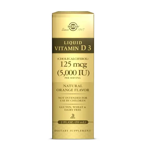 Витамины и минералы Solgar Vitamin D3 125 mcg, 59 мл - фото 2