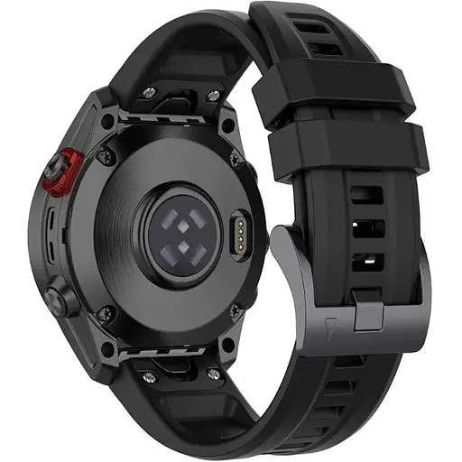 Ремешок DK CDK для Garmin Fenix 6 / 6 Pro 22mm Silicone Sport Band Classic (015189) (black) - фото 4