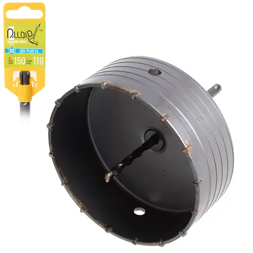 Свердло корончате Alloid Building Tools по бетону 150 мм p SDS адаптером 110 мм (HC-150110) - фото 2