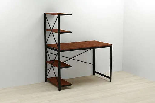 Компьютерный стол Ferrum-decor Джек 75x140x60 Черный ДСП Венге (FRD-105328) - фото 2