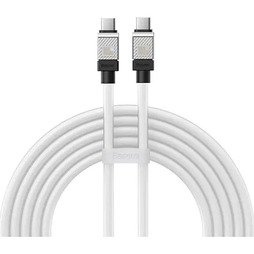 Кабель Baseus CoolPlay Series USB-C to USB-C 100W 2m White (CAKW000302) [127948]