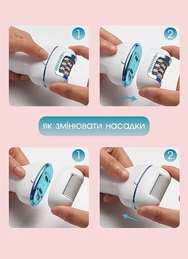 Эпилятор женский VGR с 3 насадками, Пемза, Бритва, депилятор беспроводной, влажная эпиляция, 5 Вт. - фото 8