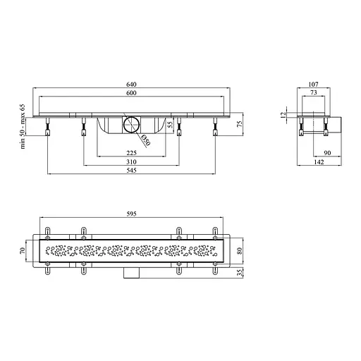 Трап линейный Kroner KRP Harz M60 Muster CV029585 - фото 2
