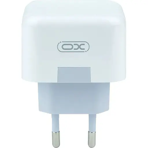Мережевий зарядний пристрій XO L102 EU Dual PD2.0/3.0 type-C port 35W QC2.0/3.0 Type-C to Type-C White