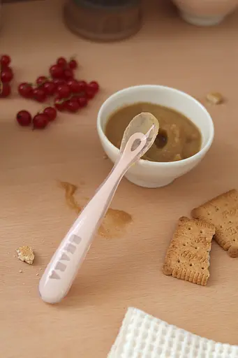 Ложка Beaba силіконова 4+ пастельно-рожева (913619) - фото 6