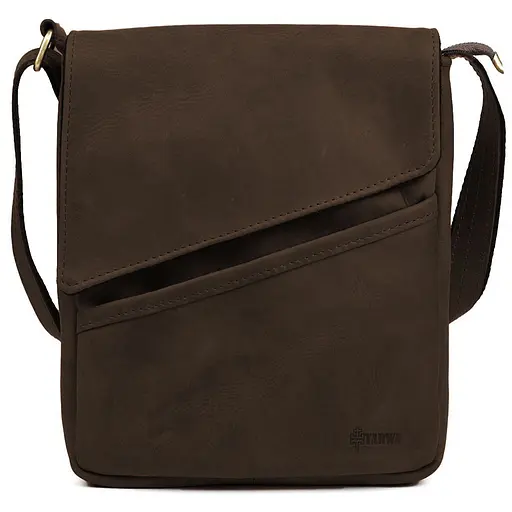 Шкіряна чоловіча сумка TARWA 22х25,5х4 см nsa0001157 - фото 1