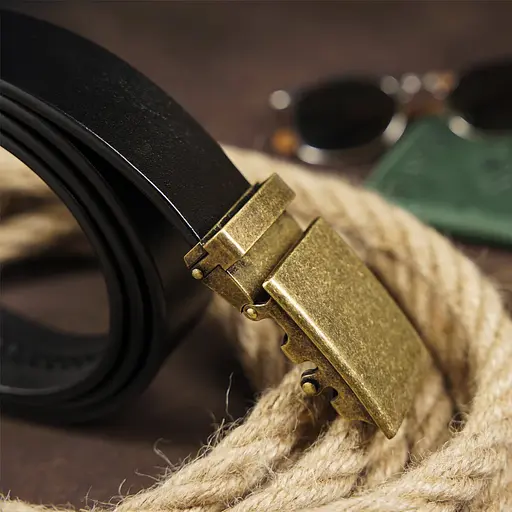 Ремінь шкіряний Vintage чоловічий 115х3,5 см acs0014807 - фото 7