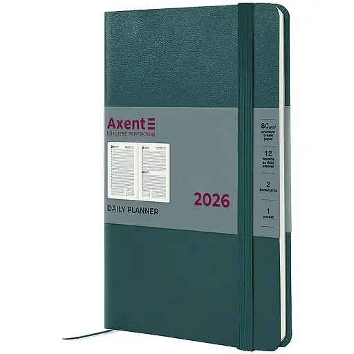 Дневник Axent 2026 Partner Strong 145х210 мм лазурный (8819-26-63-A)