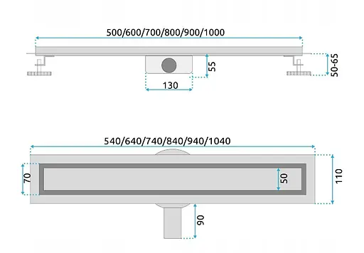 Трап для душу Rea Neox 80 Pro 2в1 сталь REA-G5809 - фото 6