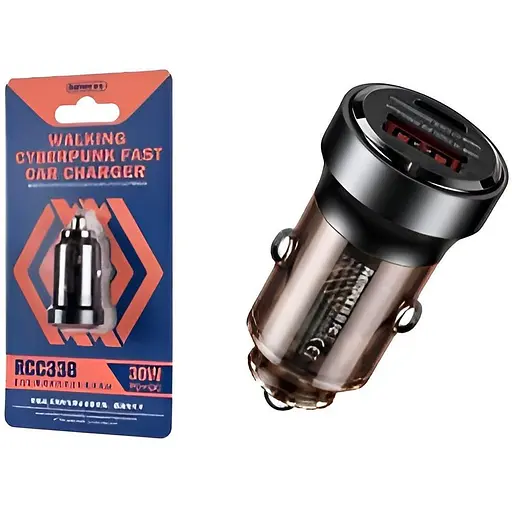 Автомобільний зарядний пристрій Remax RCC-338 PD30W+QC3.0