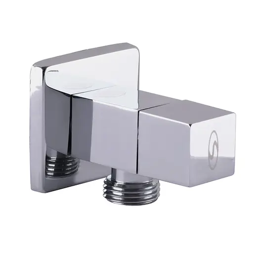 Кран напівобертовий кутовий Solomon 1/2″х1/2″ Cube 7078 000015031 - фото 1