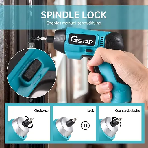 Електрична викрутка 3,6 В з живленням від батареї USB-зарядка 3 Нм  Електроінструменти для свердління Акумуляторна викрутка з CRV - фото 6