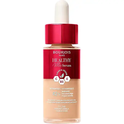 Тональна основа Bourjois Healthy Mix Serum відтінок 51.2W (Golden Vanilla) 30 мл - фото 1