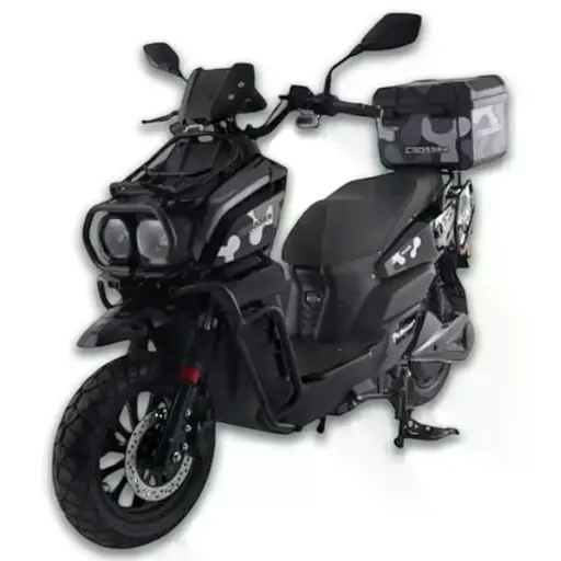 Електроскутер Двомісний Crosser CR-21 (2500W 72V/35Ah) Графенова батарея Чорний - фото 3