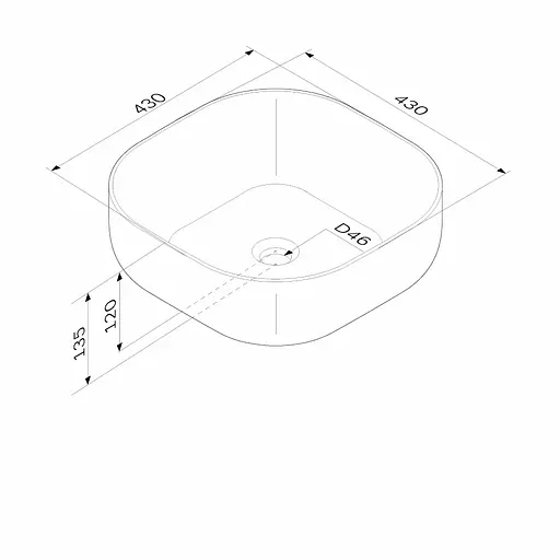 Умивальник Am.Pm Func 43 см білий MFAWCC30430WG, Білий - фото 5