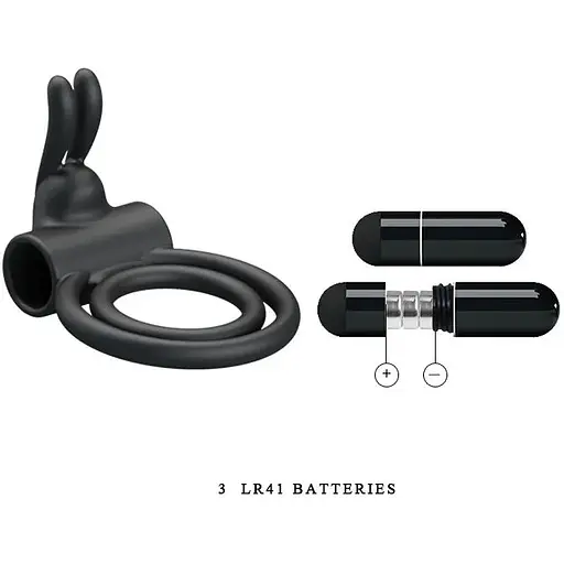 Кольцо эрекционное Lybaile серии Pretty-Osmond, BI-210169, Черный - фото 7