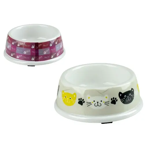 Миска для котів TatraPet меламінова пластикова в асортименті 150 мл 12.5 см 