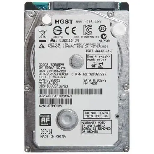 Жесткий диск 2.5 HGST 320Gb Z7K500-320 Б/У - фото 1