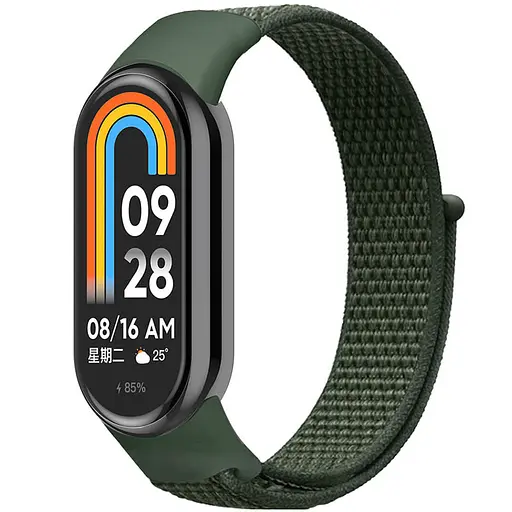 Ремешок Nylon New для Xiaomi Mi Band 8/9/10 Green