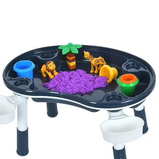 Дитячий столик M 6177-4 ігрове поле для конструктора - фото 2