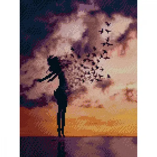 Алмазная мозаика Свободная душа Strateg HX070 30х40 см - фото 1