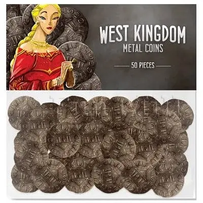 Аксесуар Renegat Games Набір монет до гри Архітектори Західного Королівства Architects of the West Kingdom metal coins (LOB21136UA)