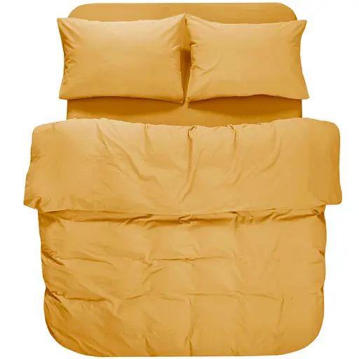 Постельное белье Lotus Home Washed cotton Kansas желтый евро (svt-2000022349987)