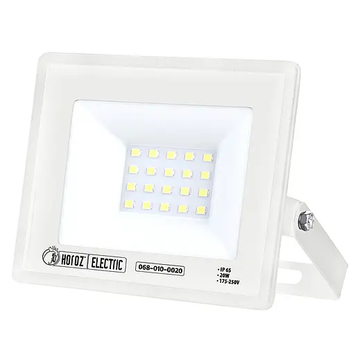 Прожектор світлодіодний БІЛИЙ "ASLAN-20" 20W 6400K - фото 1