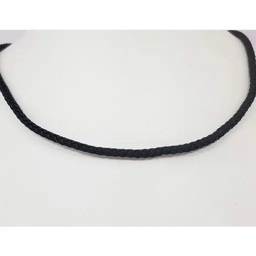 Ювелірний шнурок з текстилю Малина з срібним вставками. 301/Р 40 - фото 3