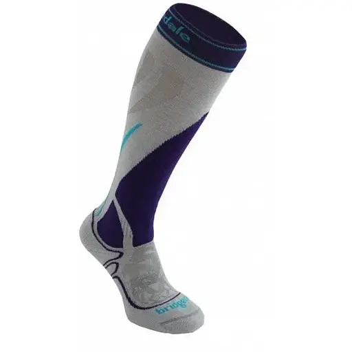 Шкарпетки Bridgedale Merinofusion Ski Vertige Mid Wmns S Silver/Purple (1053-610638.005.S)