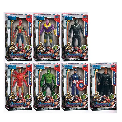 Фигурки для игры Мстители, 17 см, свет, подвижные руки и ноги, 13x23.5x5 см (в ассортименте) - фото 2