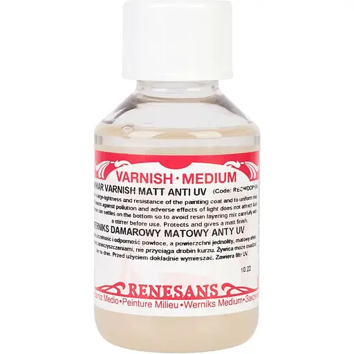 Лак  Renesans дамарний матовий з захистом від УФ 100 мл   - фото 1