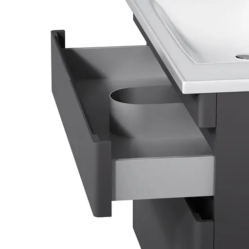 Тумба з умивальником AM.PM Hit 100 см графіт матовий M93A-FSX01002-WC01002GM38 Графіт - фото 10