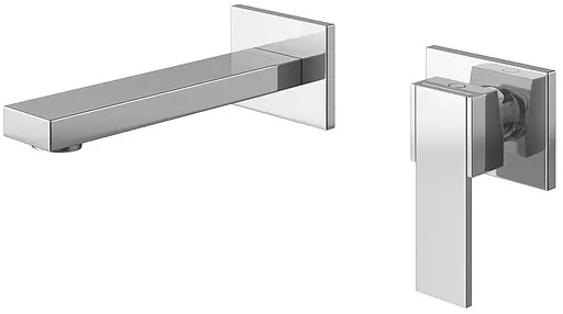 Смеситель для умывальника Kohlman Excelent chrome + BOX скрытого монтажа QW180H Хром - фото 1