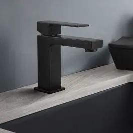 Смеситель для раковины Paffoni Elle с донным клапаном black matt EL075NO, Черный матовый - фото 2