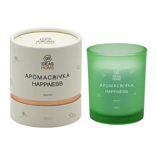 Аромасвечка 99IDEAS HAPPINESS - Эвкалипт, 100 г