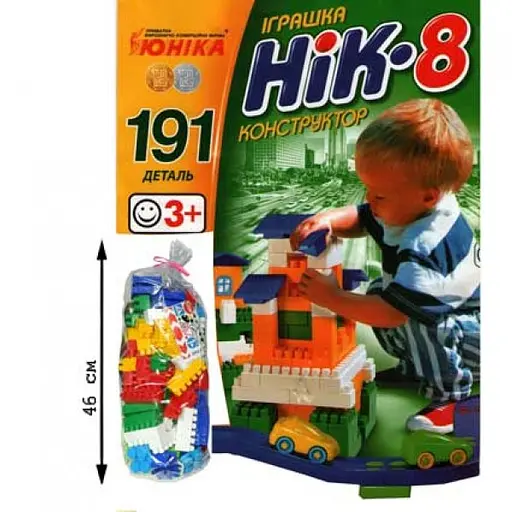Детский конструктор НИК-8 70958, 191 большая деталь - фото 2