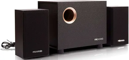 Акустическая система Microlab 2.1 M-105R Black + ДУ (M-105R) - фото 1